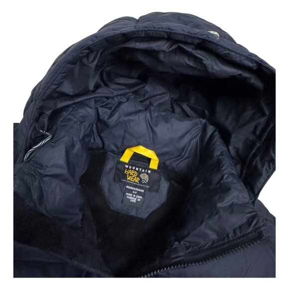 MOUNTAIN HARDWEAR Down Fill Black Winter Long Puffer Parka Coat Jacket Womens S - Picture 6 of 9